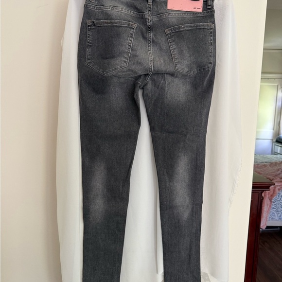 NWT One Teaspoon Acid Grey Skinny Jeans Size 28 - Picture 6 of 10